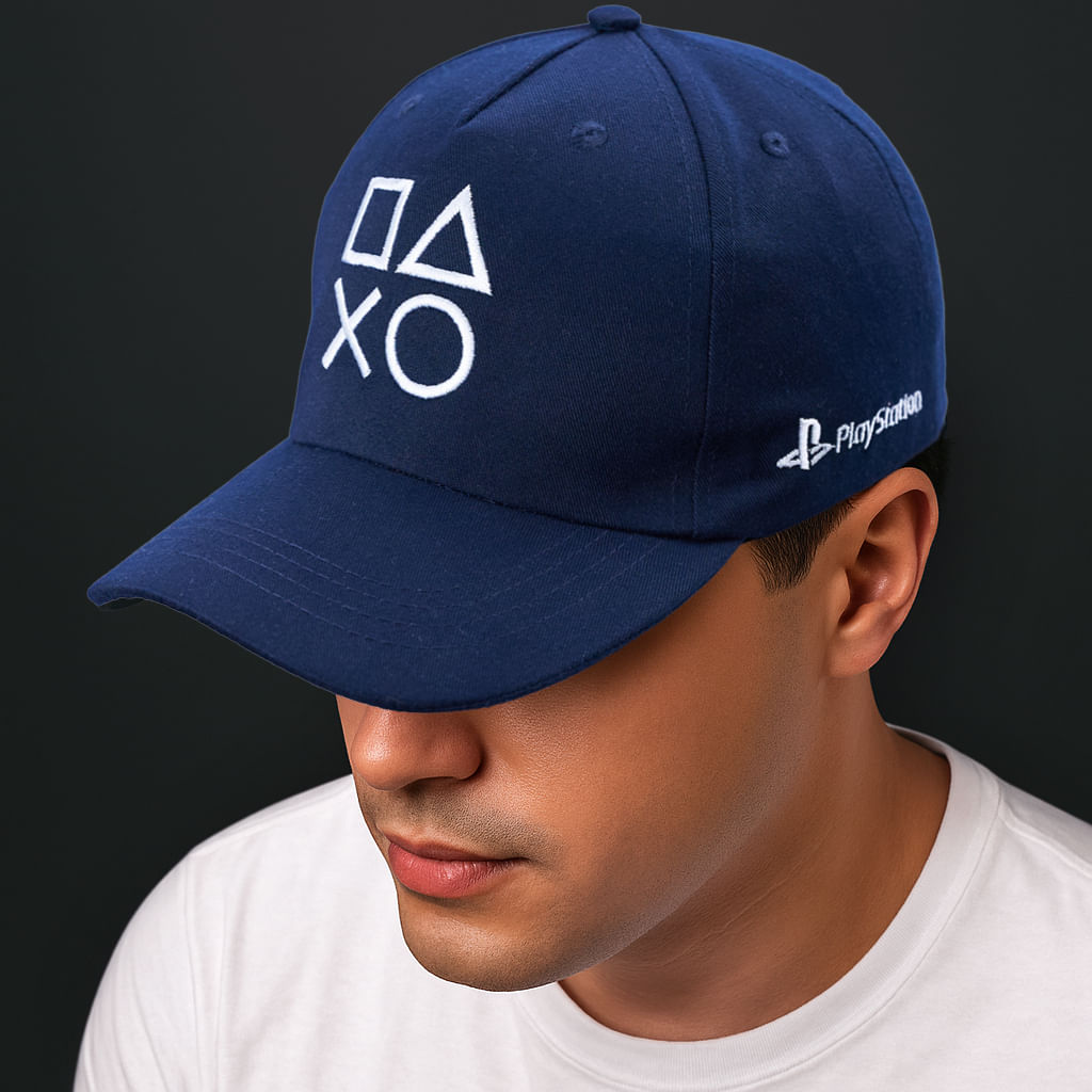 Gorra Azul Botones PlayStation Talla Única