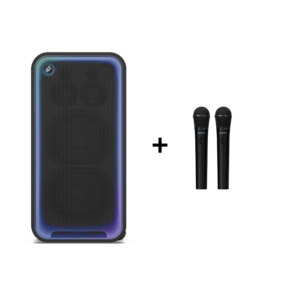 ¡Combo Lanzamiento! Parlante para fiestas ULT TOWER MAX + Micrófono ULT MIC SRSULT3000 + UO-ULTMIC1
